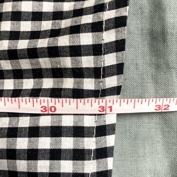 SHEIN Black and White Gingham Dress w pockets - Picture 3 of 4